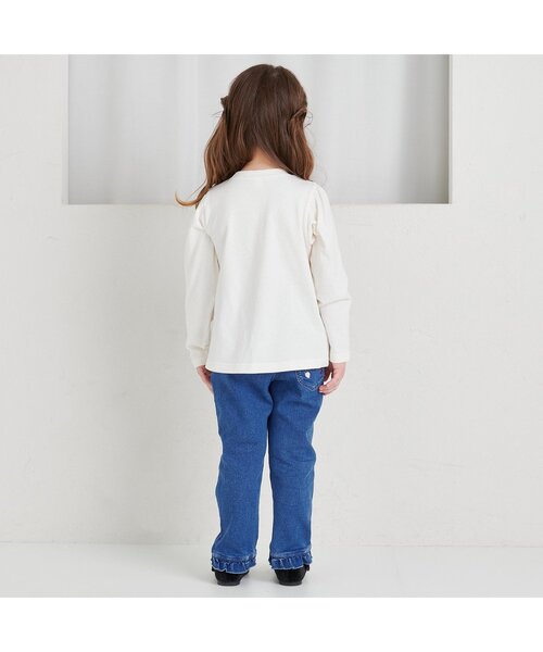 apres les cours（アプレレクール）の「【WEB限定/ジュニア対応】フルーツ刺繍ポケットパンツ（その他パンツ・キッズ・アイボリー/インディゴブルー/ピンク・140/130/80/90/100/110/120）」の21枚目の写真