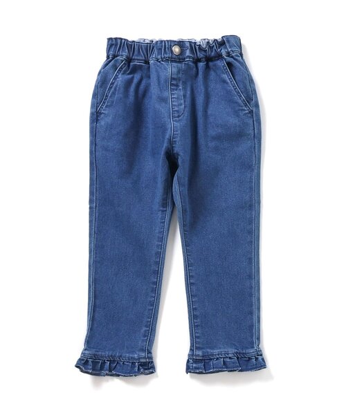 apres les cours（アプレレクール）の「【WEB限定/ジュニア対応】フルーツ刺繍ポケットパンツ（その他パンツ・キッズ・アイボリー/インディゴブルー/ピンク・140/130/80/90/100/110/120）」の4枚目の写真