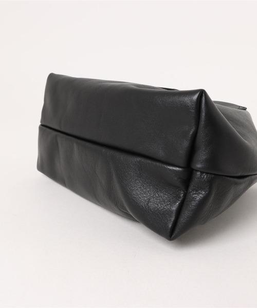 レザー ワンショルダーバッグ 黒 レザー調ワンハンドルハンドバッグ（ショルダーバッグ）｜Lace