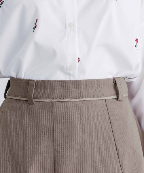 somari imagination（ソマリ イマジネーション）の「『カーブ切り替えパイピングスカート』（スカート・レディース・ベージュ/チャコール・2/1）」の16枚目の写真