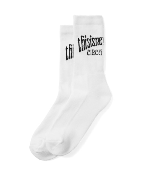 thisisneverthat（ディスイズネバーザット）の「RS-Logo Socks（ソックス/靴下・メンズ・ブラック/ホワイト・FREE）」の2枚目の写真
