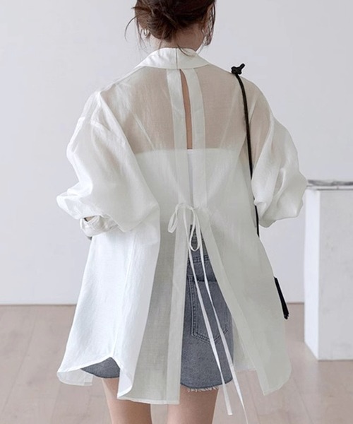 Dita Muaj.(ディータムアージュ)の「バックブリーズ ビーチサイドシャツ(シャツ/ブラウス・レディース・ホワイト・M)」の1枚目の写真