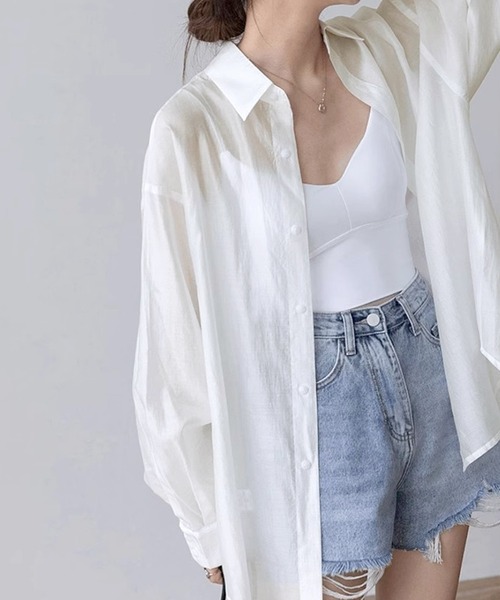 Dita Muaj.(ディータムアージュ)の「バックブリーズ ビーチサイドシャツ(シャツ/ブラウス・レディース・ホワイト・M)」の4枚目の写真