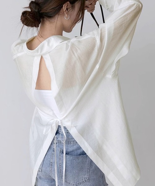 Dita Muaj.(ディータムアージュ)の「バックブリーズ ビーチサイドシャツ(シャツ/ブラウス・レディース・ホワイト・M)」の5枚目の写真