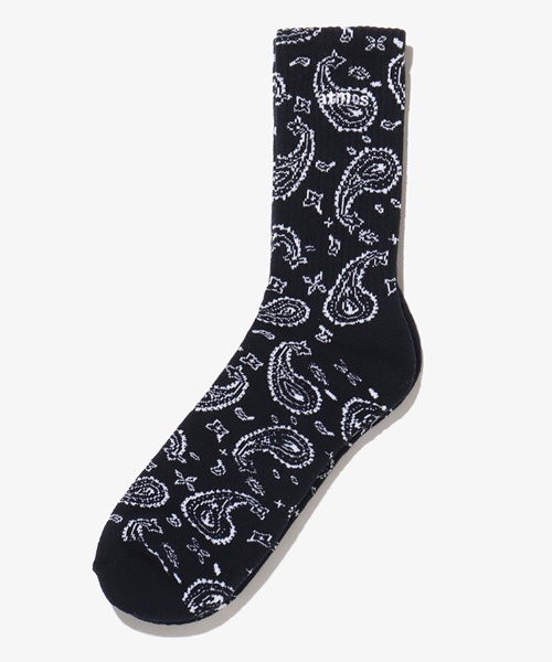 atmos（アトモス）の「atmos PAISLEY SOCKS / アトモス ペイズリー ソックス（ソックス/靴下・メンズ・ホワイト/ネイビー/グレー/ブラック・23-25/25-27）」の4枚目の写真