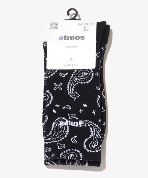 atmos（アトモス）の「atmos PAISLEY SOCKS / アトモス ペイズリー ソックス（ソックス/靴下・メンズ・ホワイト/ネイビー/グレー/ブラック・23-25/25-27）」の7枚目の写真