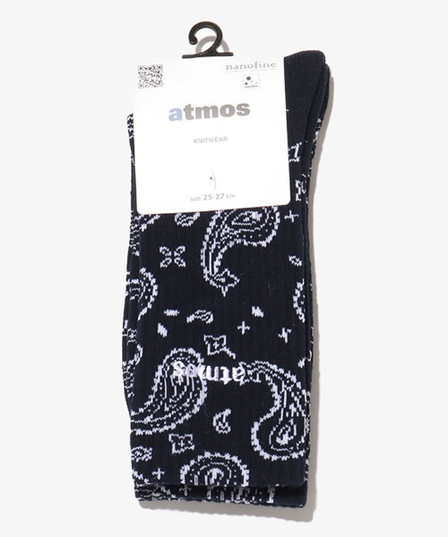 atmos バンダナ柄ソックス 25-27cm ペイズリー柄 atmos バンダナ柄ソックス 25-27cm ペイズリー柄
