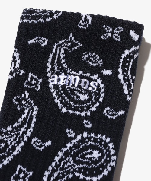 atmos（アトモス）の「atmos PAISLEY SOCKS / アトモス ペイズリー ソックス（ソックス/靴下・メンズ・ホワイト/ネイビー/グレー/ブラック・23-25/25-27）」の14枚目の写真