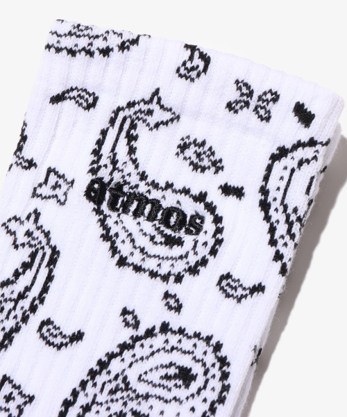 atmos（アトモス）の「atmos PAISLEY SOCKS / アトモス ペイズリー ソックス（ソックス/靴下・メンズ・ホワイト/ネイビー/グレー/ブラック・23-25/25-27）」の10枚目の写真