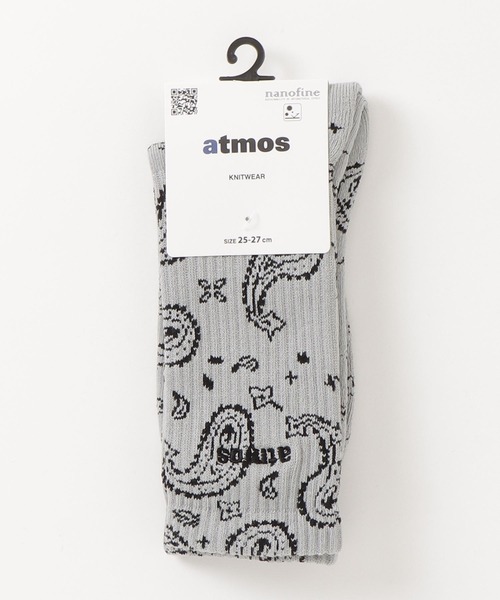 atmos（アトモス）の「atmos PAISLEY SOCKS / アトモス ペイズリー ソックス（ソックス/靴下・メンズ・ホワイト/ネイビー/グレー/ブラック・23-25/25-27）」の18枚目の写真