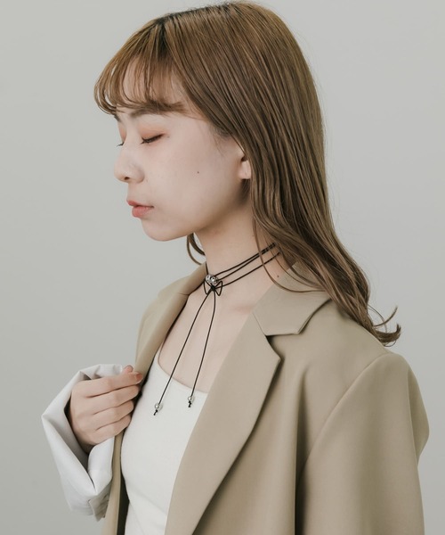 SMELLY（スメリー）の「ボールマルチWAYチョーカーネックレス（チョーカー・レディース・ブラック・-）」の11枚目の写真