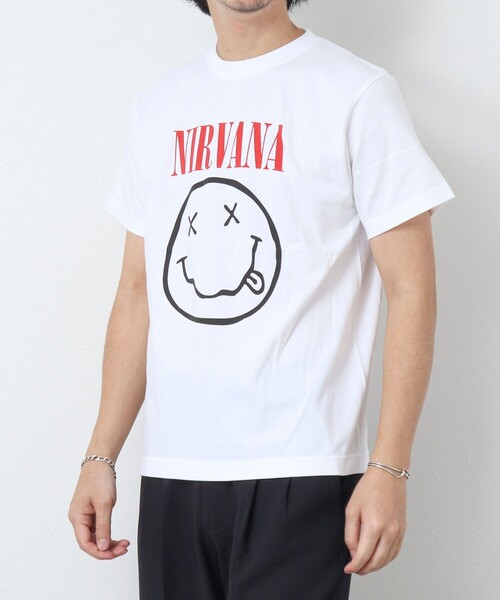 NIRVANA Tシャツ ホワイト NIRVANA ニルヴァーナ バンド ロック Tシャツ 白 : Tシャツ専門店