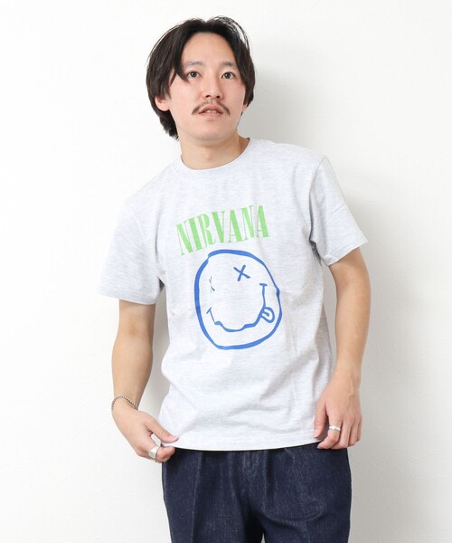 セール】【GOOD ROCK SPEED】別注 NIRVANA / ニルヴァーナ プリントT