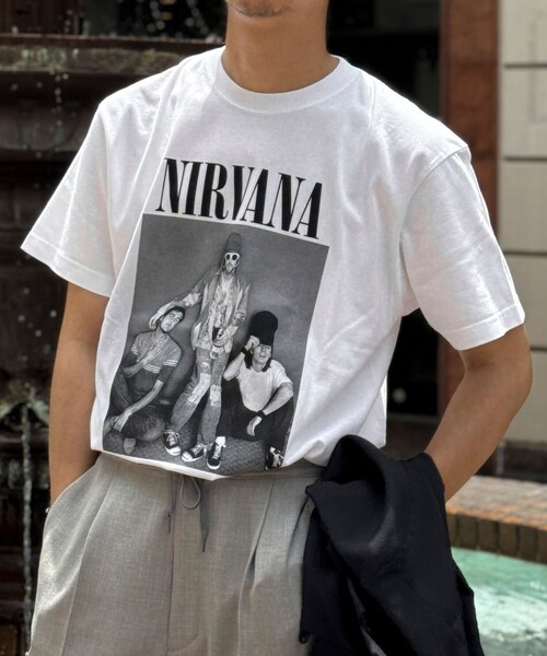 GOOD ROCK SPEED（グッドロックスピード）の「【GOOD ROCK SPEED】別注 NIRVANA / ニルヴァーナ プリントTシャツ 25SS（Tシャツ/カットソー・メンズ・ホワイト/ホワイト系その他2/ホワイト系その他3/ホワイト系その他4/ブラック/グレー・S/M/L）」の9枚目の写真
