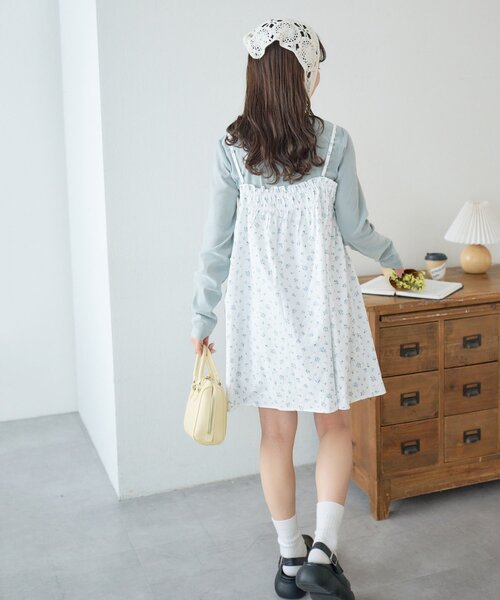 DISCOAT（ディスコート）の「【umm.】WEB限定小花柄キャミチュニック（チュニック・レディース・オフホワイト/ベージュ・FREE）」の13枚目の写真