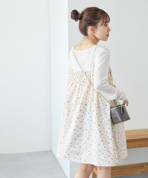 セール】【umm.】小花柄キャミチュニック（チュニック