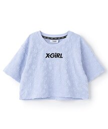 X-girl Stages | ロゴパイルショート丈半袖Tシャツ(Tシャツ/カットソー)