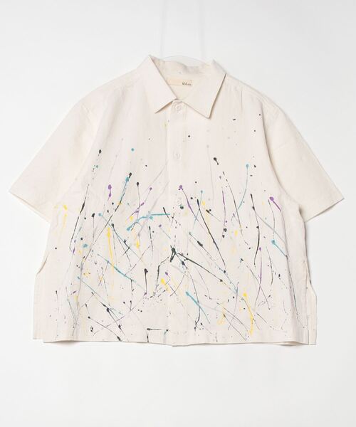 k3&co.（ケイスリーアンドコー）の「PAINT SHIRT（シャツ/ブラウス・レディース・アイボリー・ONE SIZE）」の4枚目の写真