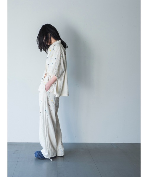 k3&co.（ケイスリーアンドコー）の「PAINT SHIRT（シャツ/ブラウス・レディース・アイボリー・ONE SIZE）」の8枚目の写真