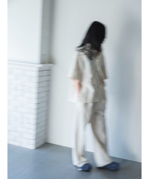 k3&co.（ケイスリーアンドコー）の「PAINT SHIRT（シャツ/ブラウス・レディース・アイボリー・ONE SIZE）」の3枚目の写真