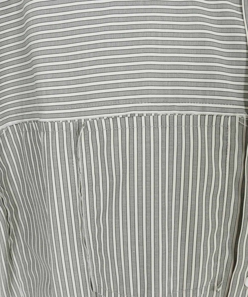 ADAM PATEK(アダムパテック)の「ms6012-striped anarchy shirt シャツ(シャツ/ブラウス・メンズ・ブルー/ブラック・2/1)」の9枚目の写真