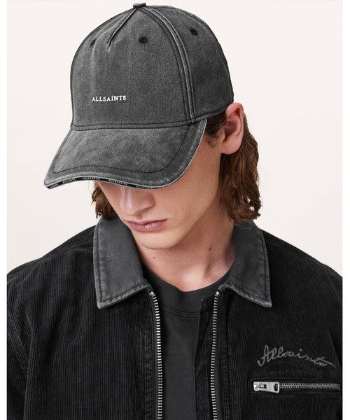 ALLSAINTS(オールセインツ)の「FELIX EMBROIDERED LOGO BASEBALL CAP | FELIX 刺繍 ロゴ ベースボール キャップ(キャップ・メンズ・ブラック・ONE SIZE)」の2枚目の写真