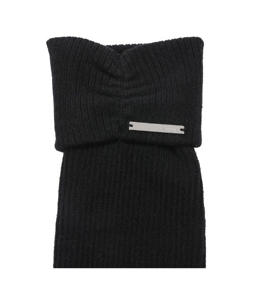 Miseki SEOUL（ミセキソウル）の「Shirring knee socks（ソックス/靴下・レディース・ブラック/グレー/アイボリー/チャコール・OS）」の7枚目の写真