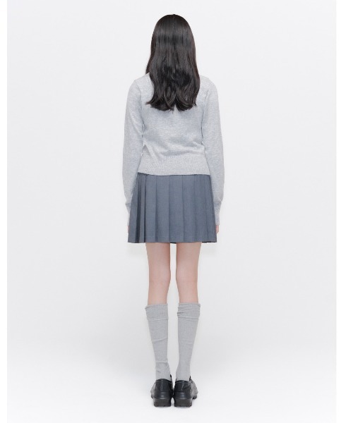 Miseki SEOUL（ミセキソウル）の「Shirring knee socks（ソックス/靴下・レディース・ブラック/グレー/アイボリー/チャコール・OS）」の17枚目の写真