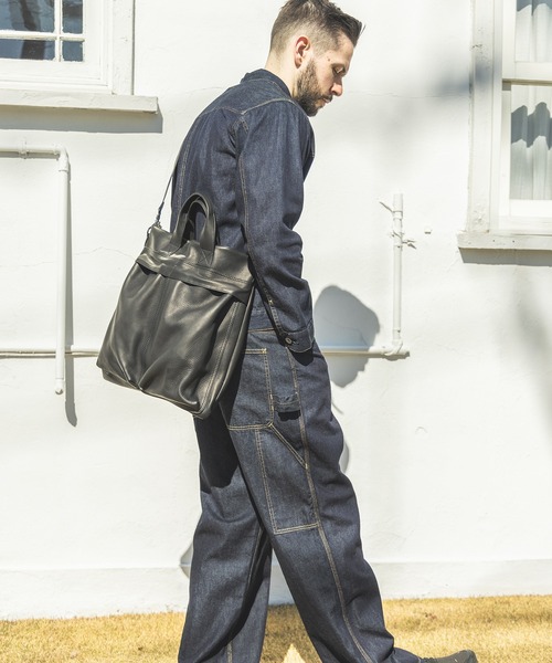 MR.OLIVE(ミスターオリーブ)の「IMPERMA-LEATHER / HELMET BAG(トートバッグ・メンズ・ブラック・FREE)」の15枚目の写真