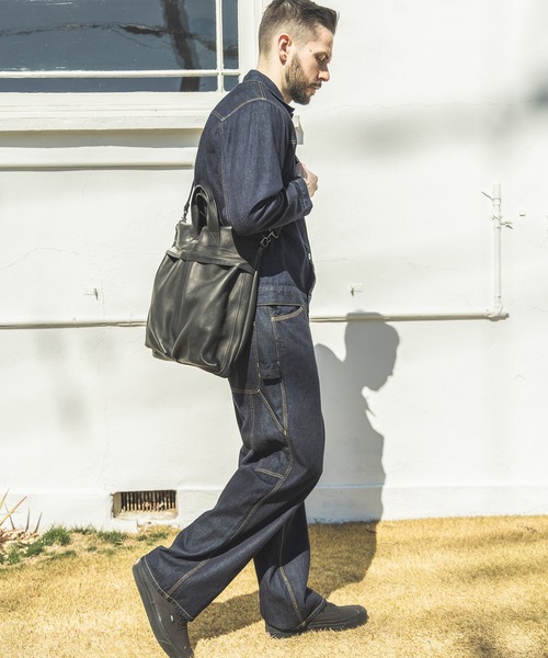 MR.OLIVE(ミスターオリーブ)の「IMPERMA-LEATHER / HELMET BAG(トートバッグ・メンズ・ブラック・FREE)」の18枚目の写真