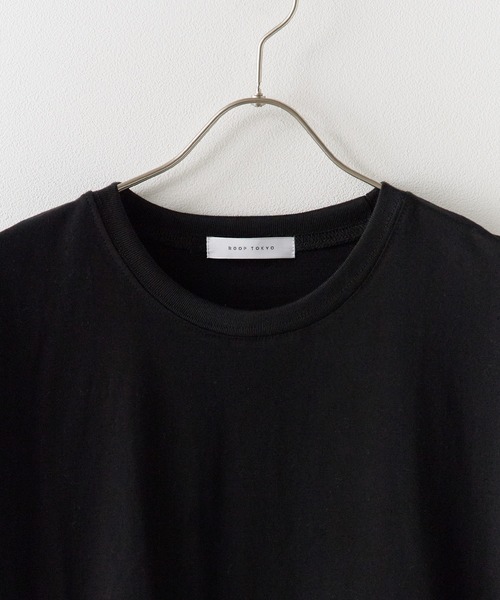 ROOPTOKYO(ループトウキョウ)の「Long Length SS T-shirt / コットン100% 無地半袖Tシャツ 2026年春夏(Tシャツ/カットソー・メンズ・ホワイト/ブラック・M/XL/L)」の6枚目の写真