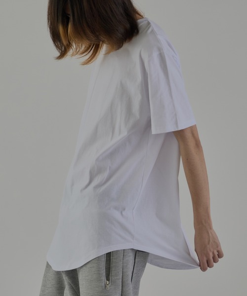 ROOPTOKYO(ループトウキョウ)の「Long Length SS T-shirt / コットン100% 無地半袖Tシャツ 2026年春夏(Tシャツ/カットソー・メンズ・ホワイト/ブラック・M/XL/L)」の21枚目の写真