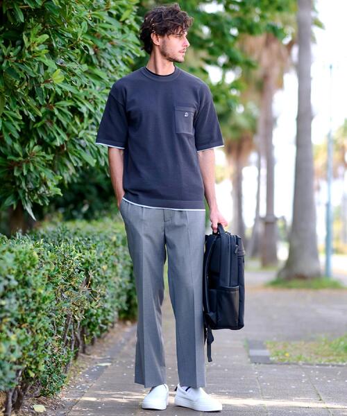 DRESSTERIOR(ドレステリア)の「ウールブレンド イージーワイドパンツ(その他パンツ・メンズ・ライトグレー/ブラック・76/79/82/85)」の6枚目の写真