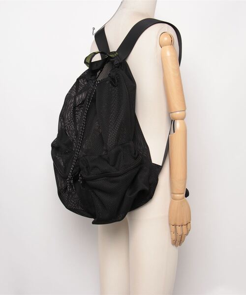 WEEKEND(ER)(ウィークエンダー)の「WEEKEND(ER) ウィークエンダー WKDMESH DW PACK メッシュバックパック(バックパック/リュック・メンズ・イエロー/ブラック/オリーブ/グレー/オレンジ・FREE)」の9枚目の写真