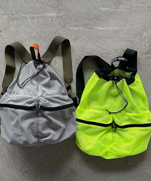 WEEKEND(ER)(ウィークエンダー)の「WEEKEND(ER) ウィークエンダー WKDMESH DW PACK メッシュバックパック(バックパック/リュック・メンズ・イエロー/ブラック/オリーブ/グレー/オレンジ・FREE)」の10枚目の写真