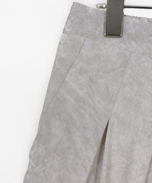 ADAM PATEK（アダムパテック）の「ADAMPATEK/uneven dyeing tuck relax pants/ムラ染めリラックスタックパンツ(AP2518003)（その他パンツ・レディース・ブラック/グレー/ホワイト・1/2）」の10枚目の写真