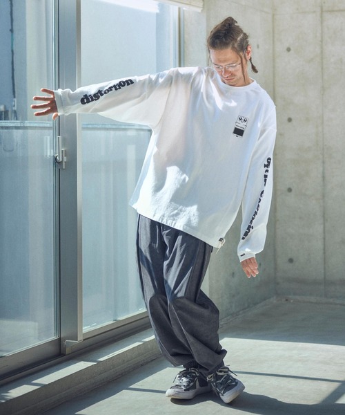 ADAM PATEK（アダムパテック）の「ADAMPATEK/uneven dyeing tuck relax pants/ムラ染めリラックスタックパンツ(AP2518003)（その他パンツ・レディース・ブラック/グレー/ホワイト・1/2）」の21枚目の写真