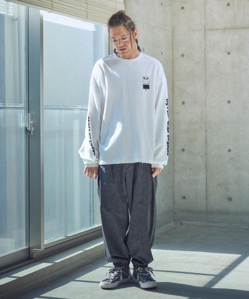 ADAM PATEK（アダムパテック）の「ADAMPATEK/uneven dyeing tuck relax pants/ムラ染めリラックスタックパンツ(AP2518003)（その他パンツ・レディース・ブラック/グレー/ホワイト・1/2）」の22枚目の写真