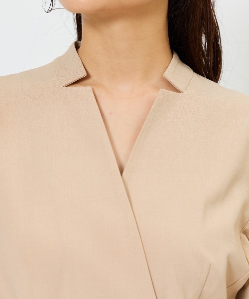 セール】バイカラーカシュクールワンピース（ワンピース）｜AND