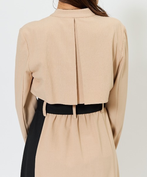 セール】バイカラーカシュクールワンピース（ワンピース）｜AND