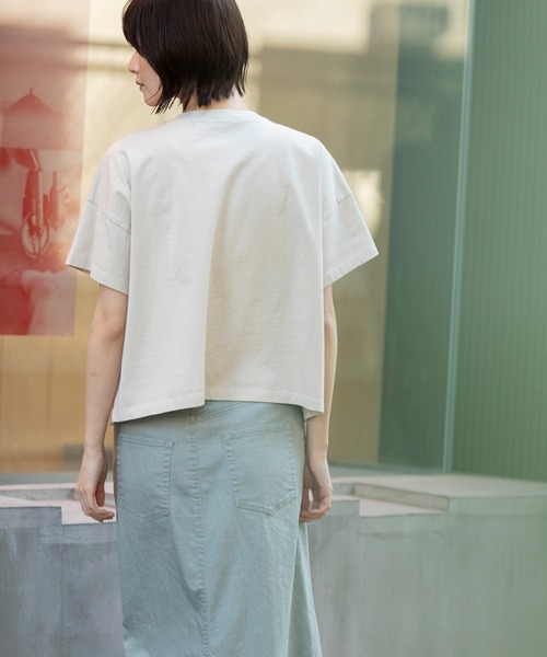 Munich（ミューニック）の「フォトプリントTシャツ（Tシャツ/カットソー・レディース・ホワイト/ラベンダー/ライトベージュ・FREE）」の14枚目の写真