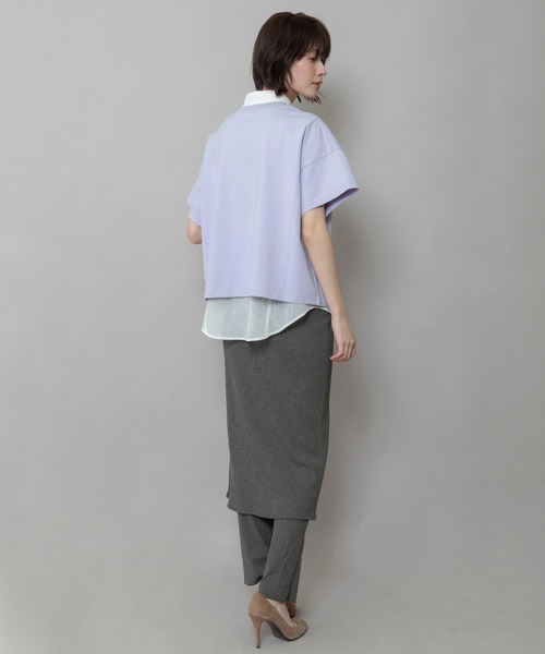 Munich（ミューニック）の「フォトプリントTシャツ（Tシャツ/カットソー・レディース・ホワイト/ラベンダー/ライトベージュ・FREE）」の5枚目の写真