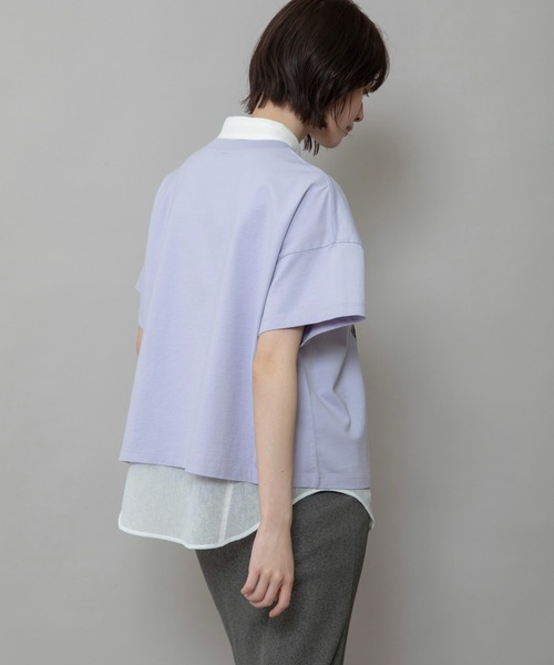 Munich（ミューニック）の「フォトプリントTシャツ（Tシャツ/カットソー・レディース・ホワイト/ラベンダー/ライトベージュ・FREE）」の7枚目の写真