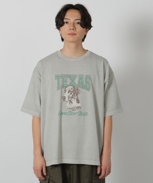 LAKOLE（ラコレ）の「ピグメントアニマル半袖T / 326023（Tシャツ/カットソー・メンズ・チャコール/ネイビー/レッド/グレー・MEDIUM/LARGE）」の10枚目の写真