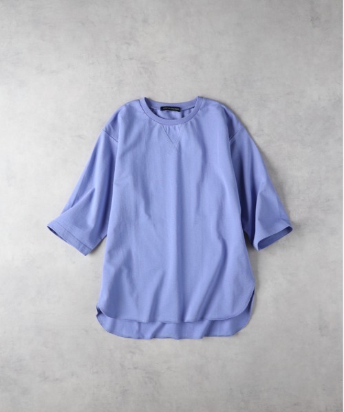 HONEYSUCKLE ROSE（ハニーサックルローズ）の「【HONEYSUCKLE ROSE】ガゼットハーフスリーブＴシャツ（Tシャツ/カットソー・レディース・オフホワイト/ブルー/ブラック・M/L）」の3枚目の写真