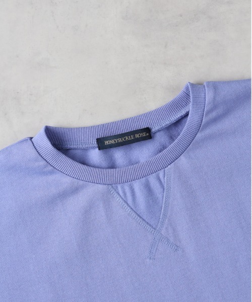 HONEYSUCKLE ROSE（ハニーサックルローズ）の「【HONEYSUCKLE ROSE】ガゼットハーフスリーブＴシャツ（Tシャツ/カットソー・レディース・オフホワイト/ブルー/ブラック・M/L）」の5枚目の写真