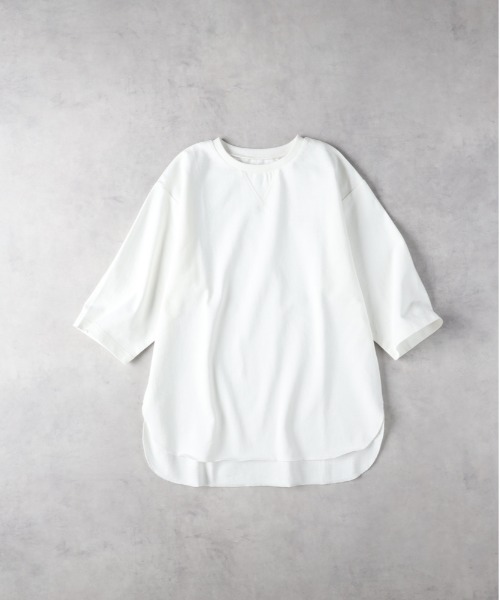 HONEYSUCKLE ROSE（ハニーサックルローズ）の「【HONEYSUCKLE ROSE】ガゼットハーフスリーブＴシャツ（Tシャツ/カットソー・レディース・オフホワイト/ブルー/ブラック・M/L）」の12枚目の写真