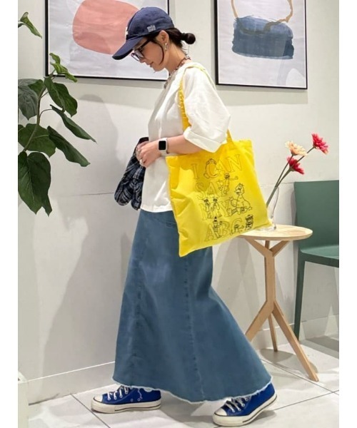 HONEYSUCKLE ROSE（ハニーサックルローズ）の「【HONEYSUCKLE ROSE】ガゼットハーフスリーブＴシャツ（Tシャツ/カットソー・レディース・オフホワイト/ブルー/ブラック・M/L）」の9枚目の写真