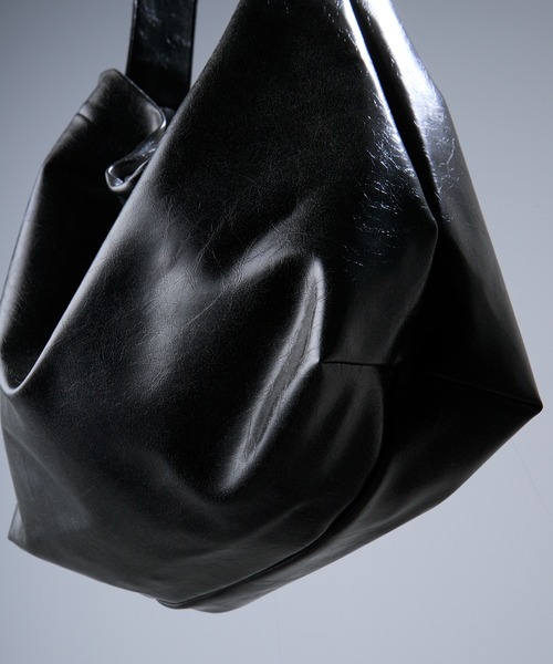 CIASENSE(シアセンス)の「Metal Buckle Shoulder Bag/Tote Bag/メタルバックル合皮ショルダーバッグ/トートバッグ(ショルダーバッグ・メンズ・ブラック/グレー・FREE)」の7枚目の写真