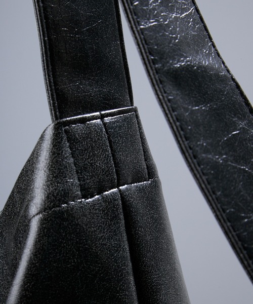 Metal Buckle Shoulder Bag/Tote Bag/メタルバックル合皮